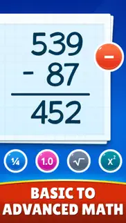 math games - learn + - x ÷ iphone screenshot 2