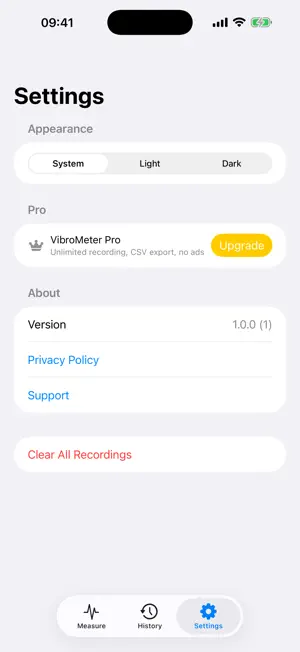 VibroMeter - Vibration Meter screenshot 4