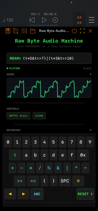 Raw Byte Audio Machine Screenshot 3 of 8