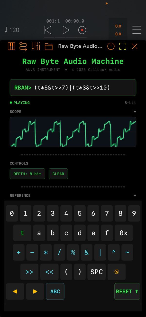 Raw Byte Audio Machine screenshot 5