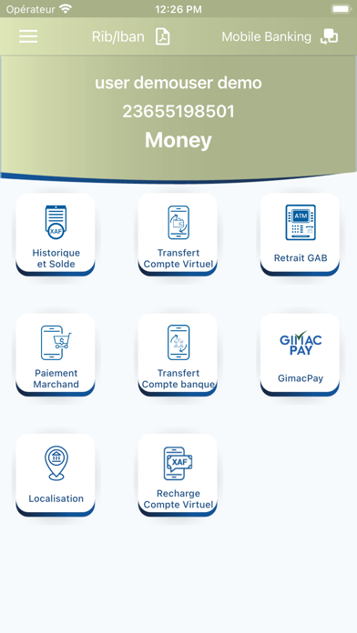BGFIMOBILE CENTRAFRIQUE Screenshot