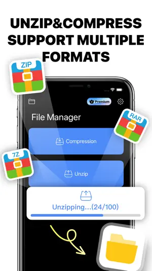 RAR Zip: Unzip File Manager screenshot 1