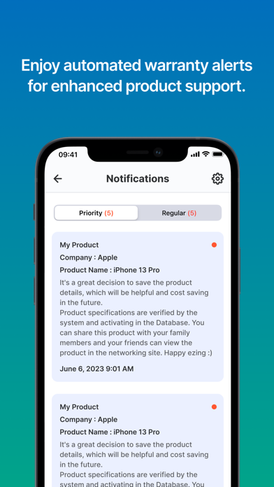 Ezist - Asset Tracking App Screenshot