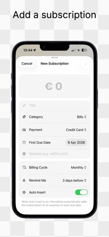 PennyDrop Expense Tracker screenshot
