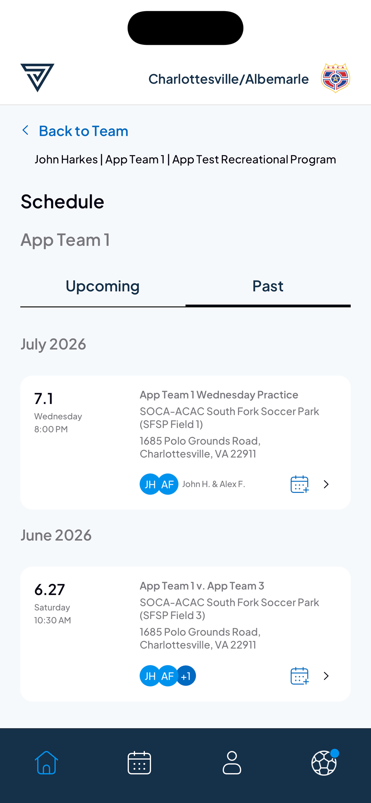 Virginia Soccer Alliance screenshot 4