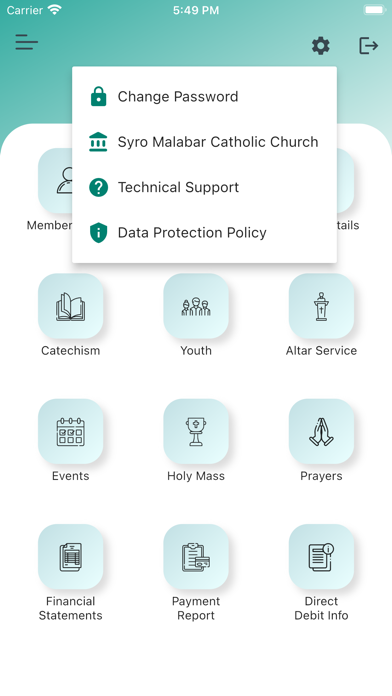 Parish Management System Screenshot