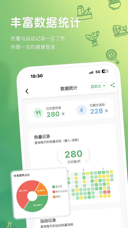 食卡卡 - AI减肥饮食热量记录轻断食卡路里计算健康体重运动 screenshot-5