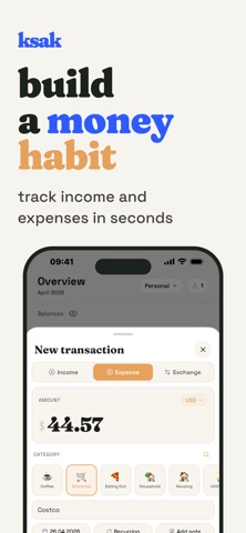 ksak: Income & Expense Tracker screenshot