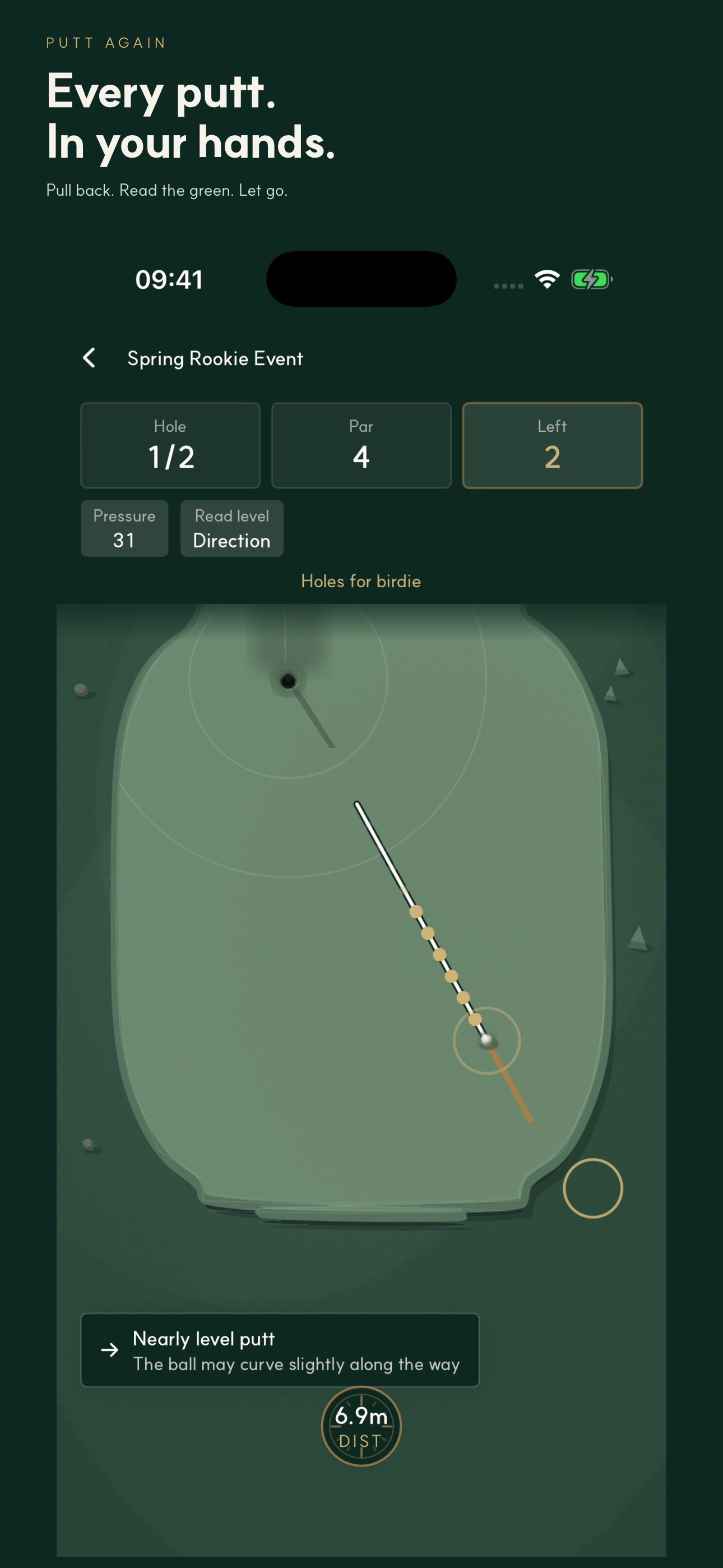 Screenshot 1 of Putt Again: Roguelite Golf