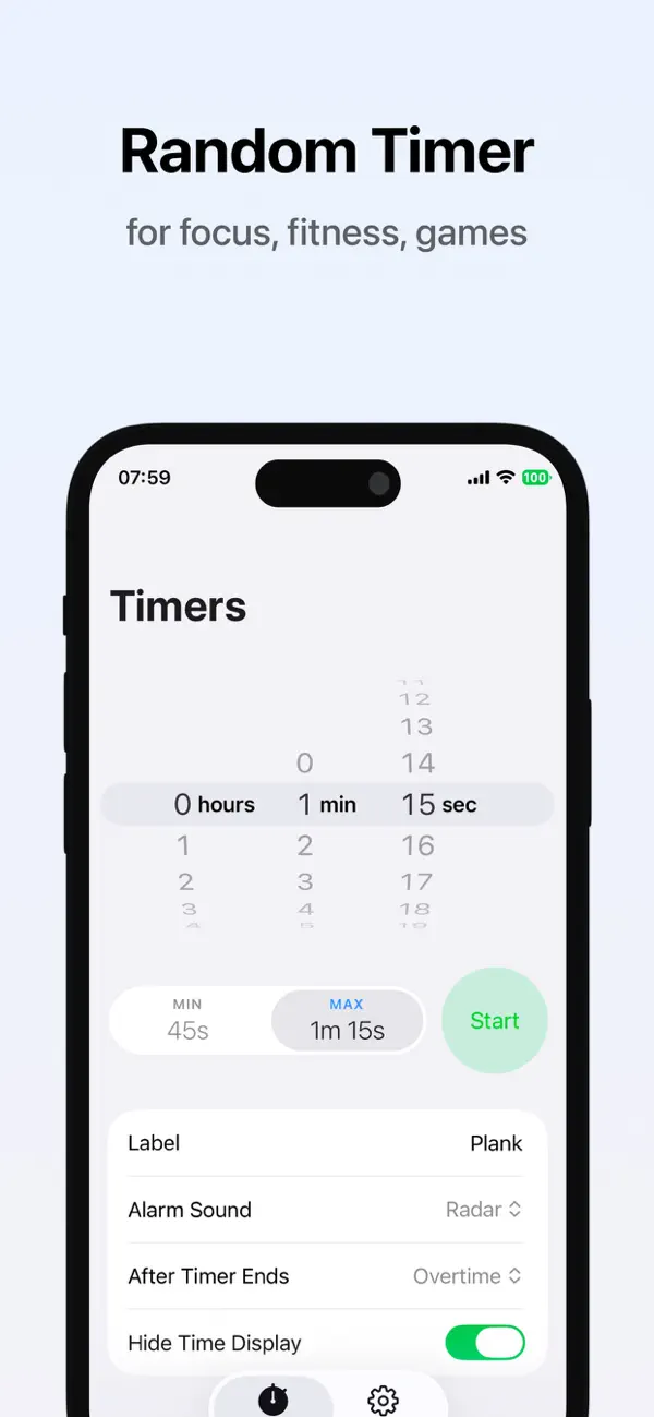 #1. Kairos: Random Timer (iOS) Με: Benno Kohrs
