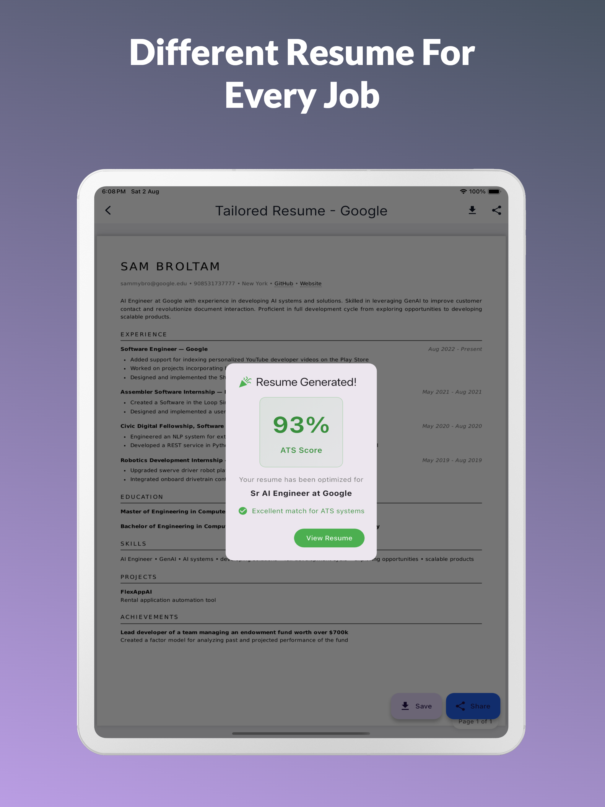 ResumeRobotAI.com screenshot 8