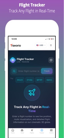 Travorio: Flights & Hotels iPhone screenshot