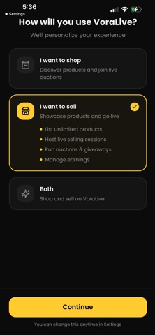 VoraLive App screenshot