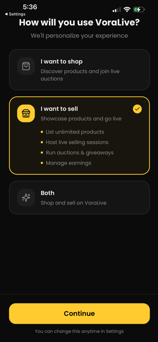 VoraLive App Screenshot 2 of 10