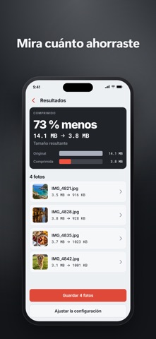 Compresso: Achicar Fotos screenshot 3