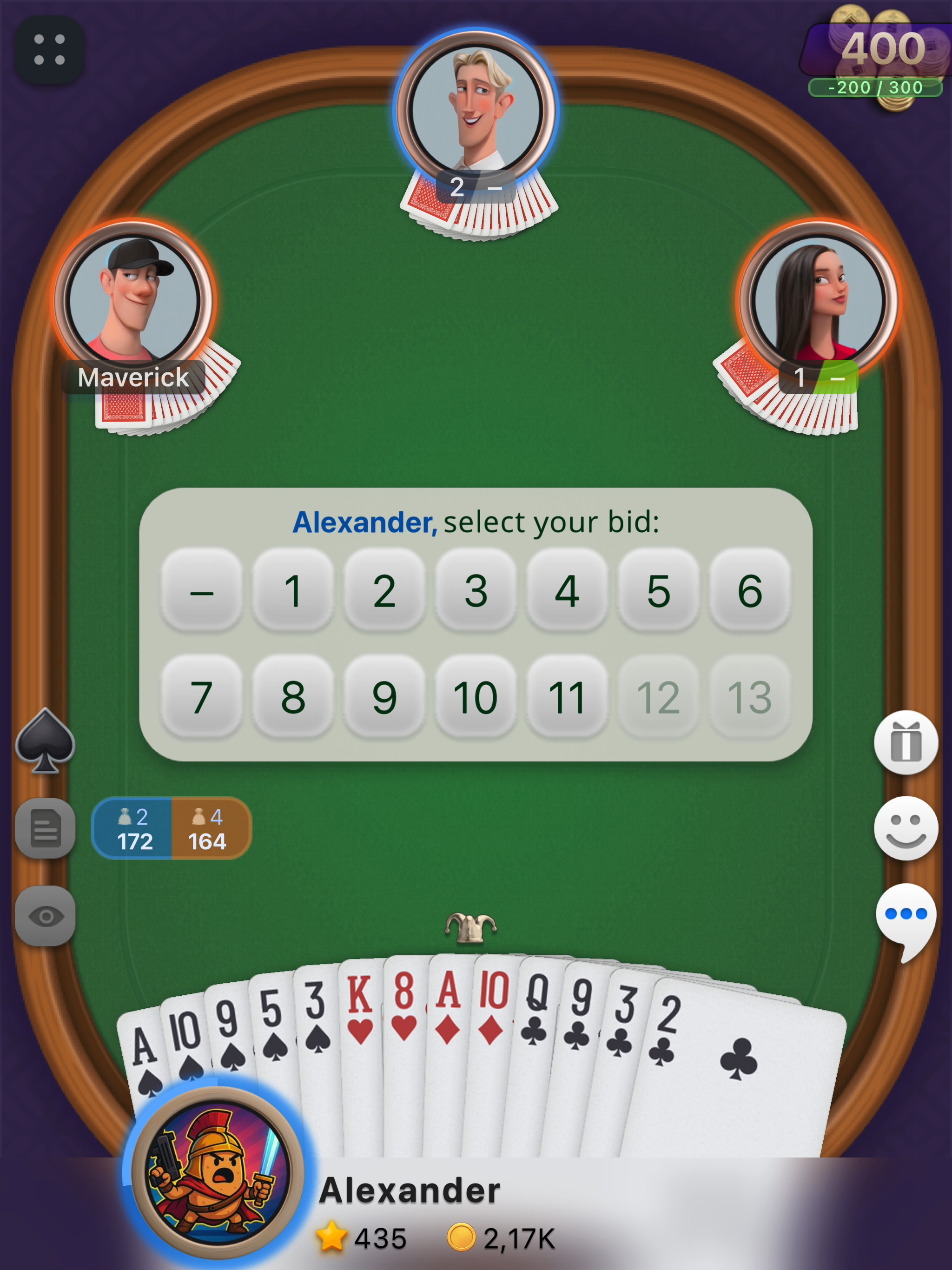 Spades: intellectual card game screenshot 10