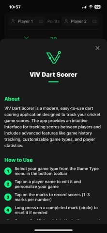 ViV Dart Scorer screenshot