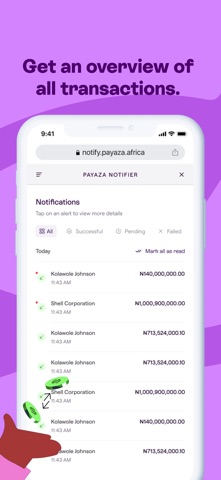Payaza Notifier screenshot