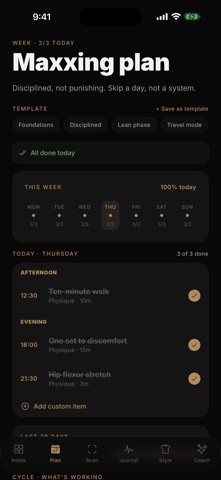 JIGGO: Men's Edge Coach iPhone screenshot