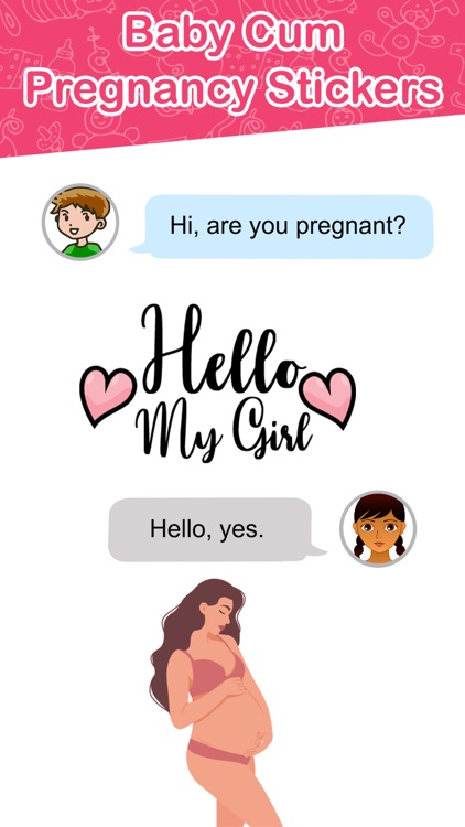 Baby Cam Pregnancy Stickers