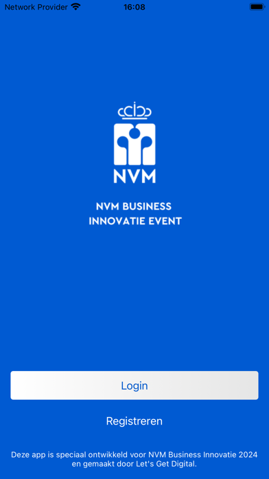 NVM Business Event app screenshot