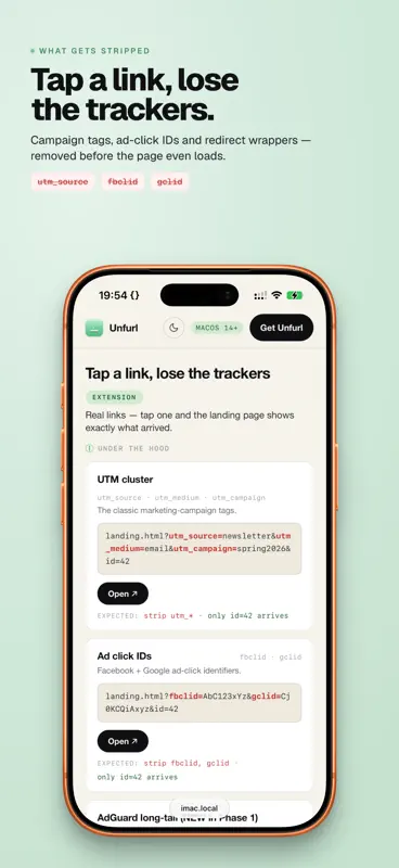Unfurl: Strip Link Trackers screenshot 2 of 6
