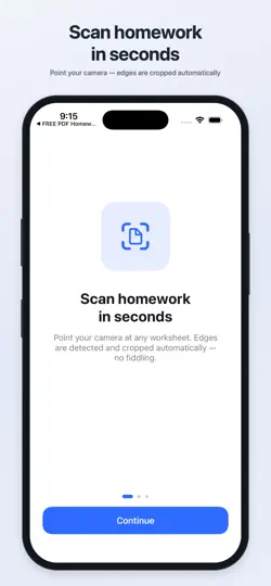 Capture d'écran de PDF Homework Scanner sur iPhone 1
