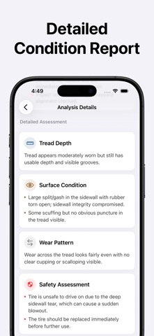 Tire Check: Condition & Safety screenshot
