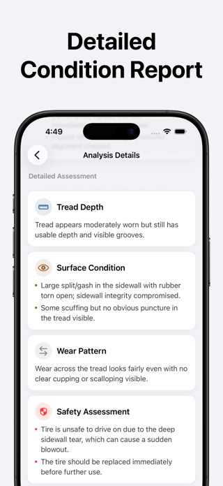 Tire Check: Condition & Safety Screenshot 6 of 6