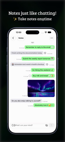 zyzy: Chat-Style Notes Screenshot 1 of 3