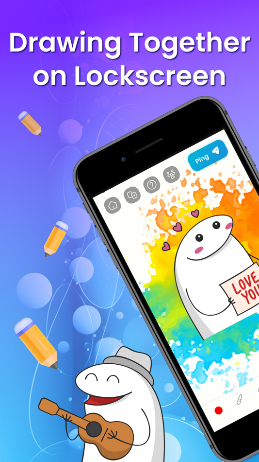 #1. Drawing Together on Lockscreen (iOS) Podle: CEM SOFTWARE LTD