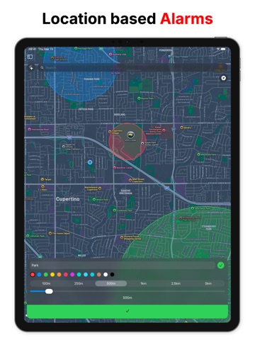 Localarm - Location Alarms iPad screenshot