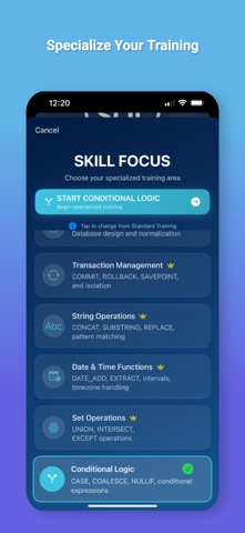 SQL Bubble Pop-SQL Coding Game iPhone screenshot