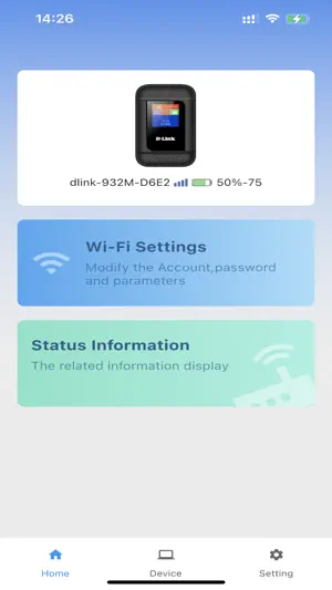D-Link Mi-Fi connect screenshot 2