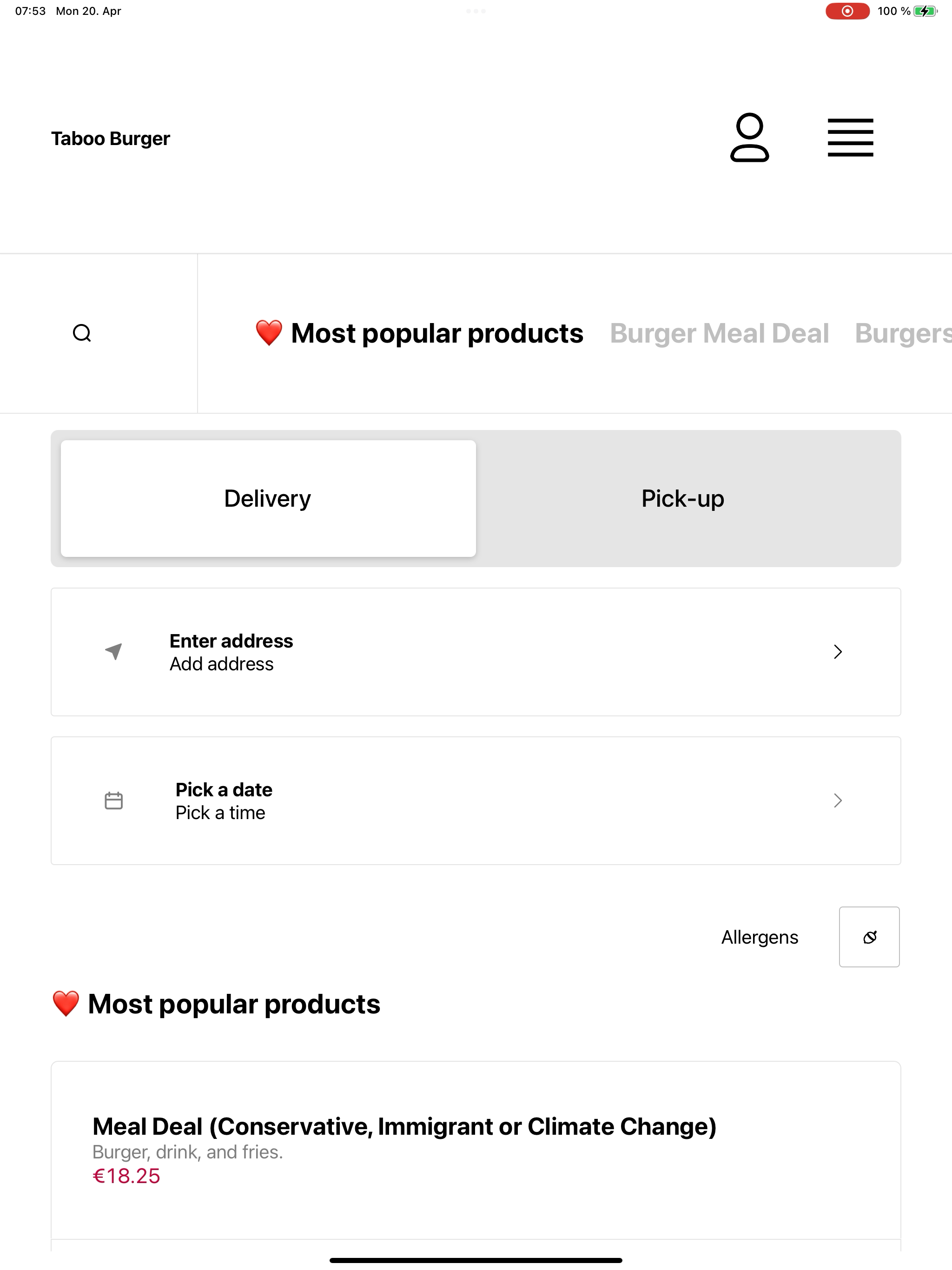 Taboo Burger screenshot 7