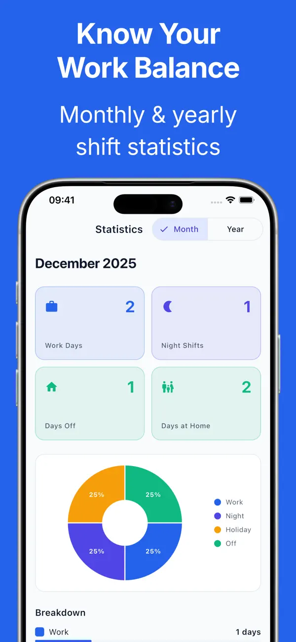 Shift Work Calendar - Planner Screenshot 3
