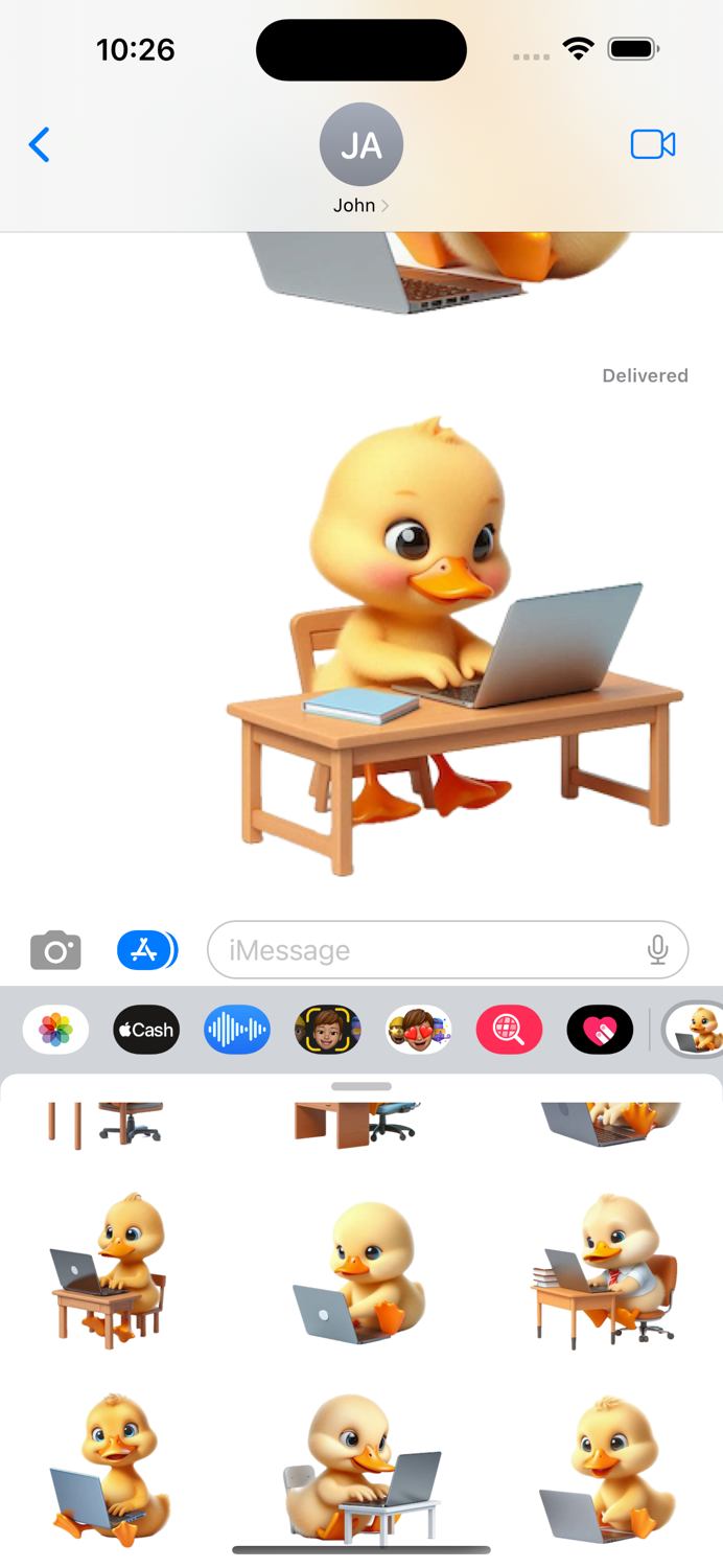 Laptop Duckling Stickers