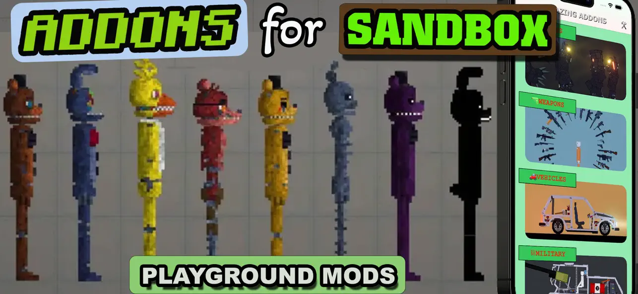 Screenshot #1 pour Addons for Sandbox PG - Melmod