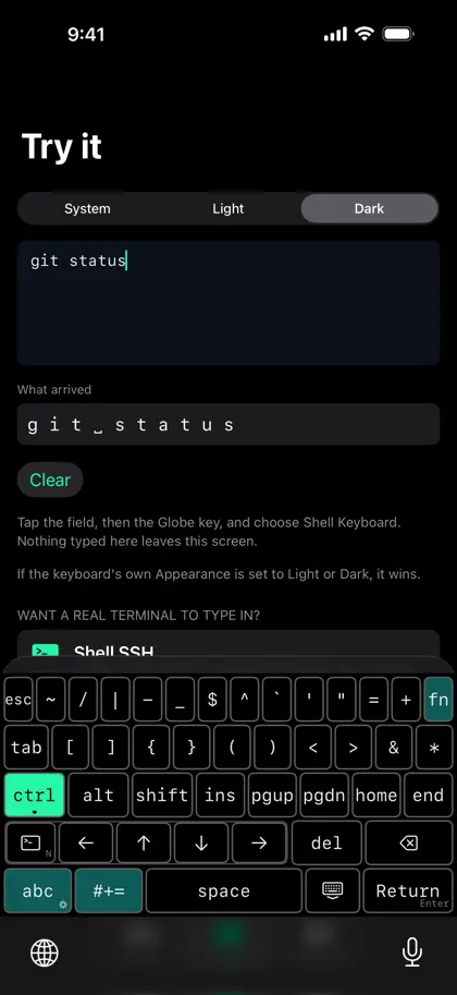Screenshot 4 von 6 zu Shell Keyboard