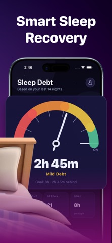 Sleep Debt: Recovery Tracker iPhone screenshot