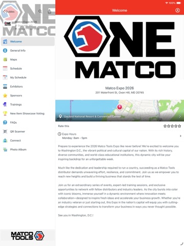 Matco Tools Expo App iPad screenshot