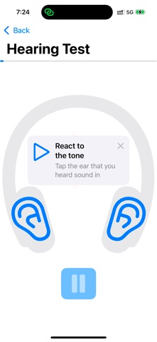 ListenUp Hearing Test screenshot