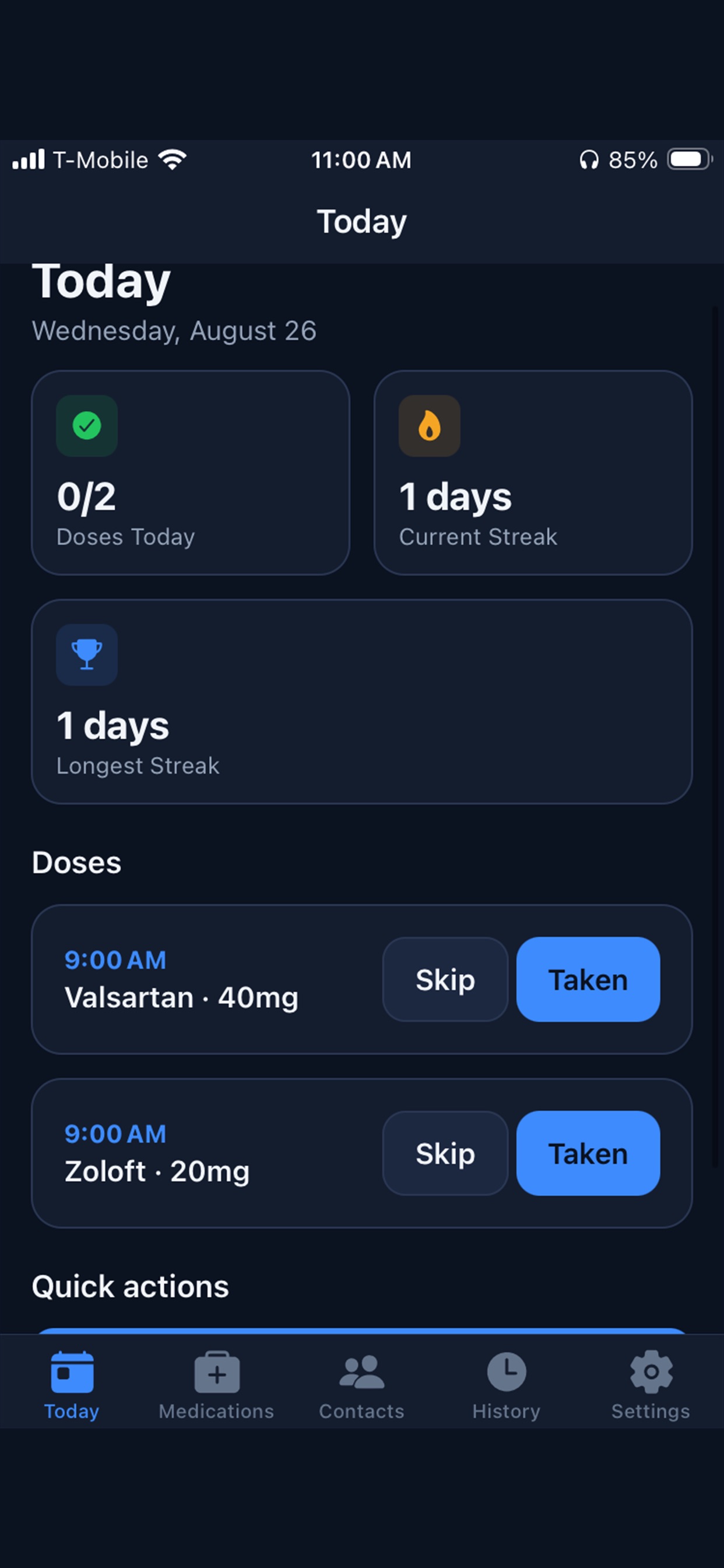 Screenshot 1 of MyMediTime