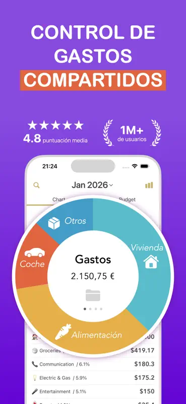 Gestor de gastos compartidos screenshot 1 of 7
