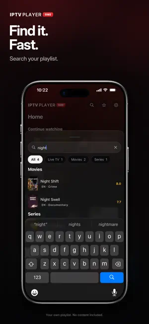 IPTV Player One screenshot 2