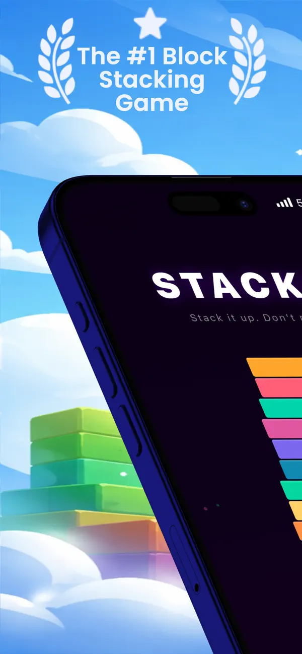 #1. Stacko: stack it up! (iOS) Podle: Digital Asset S.r.l.