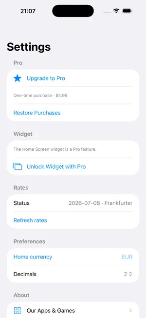 Offline Currency Rates screenshot 3