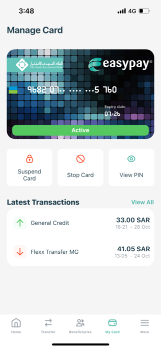 SAIB Easypay Mobile Screenshot 2 of 3