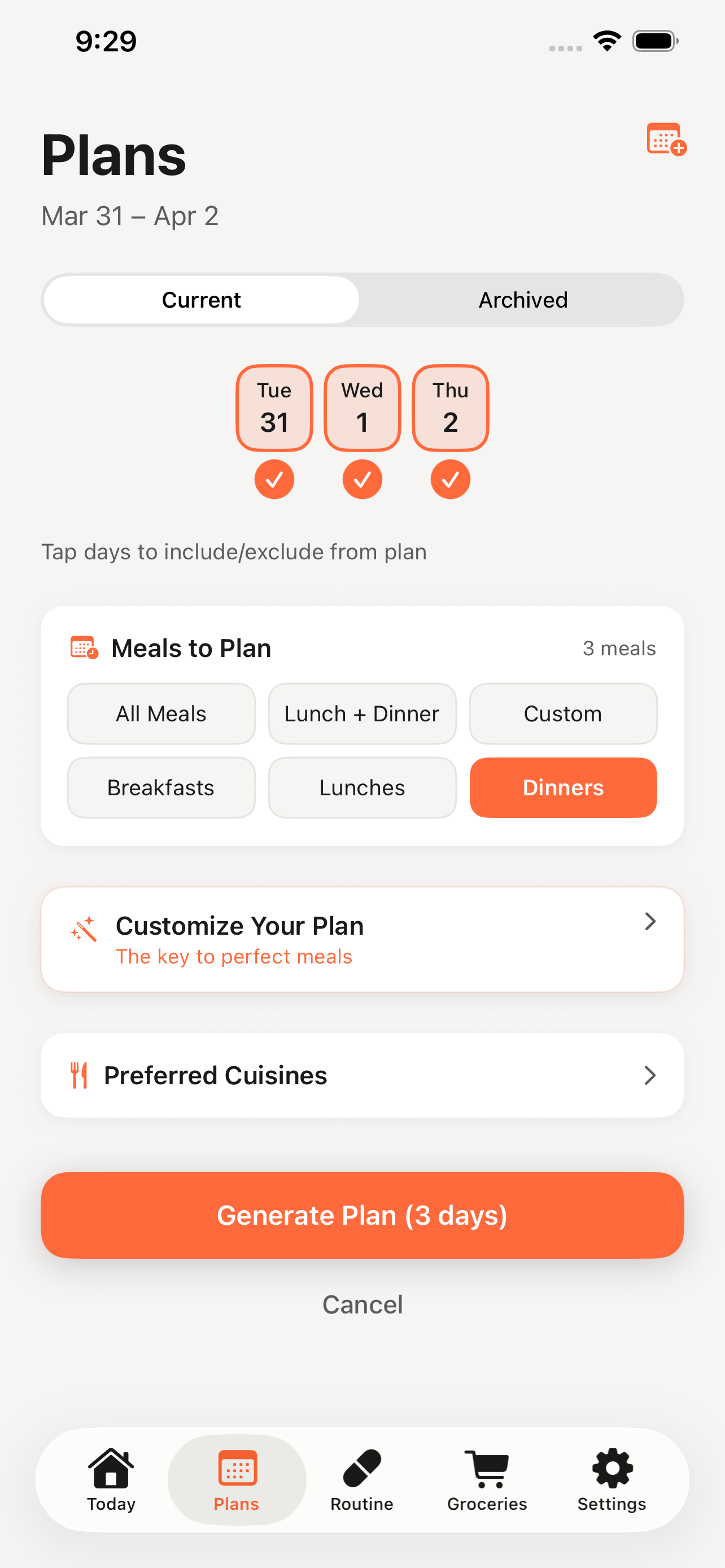 Alimenta - AI Meal Planner