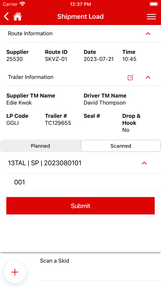 #7. Shipping Confirmation System (iOS) 由: Toyota Motor Sales, U.S.A., Inc.